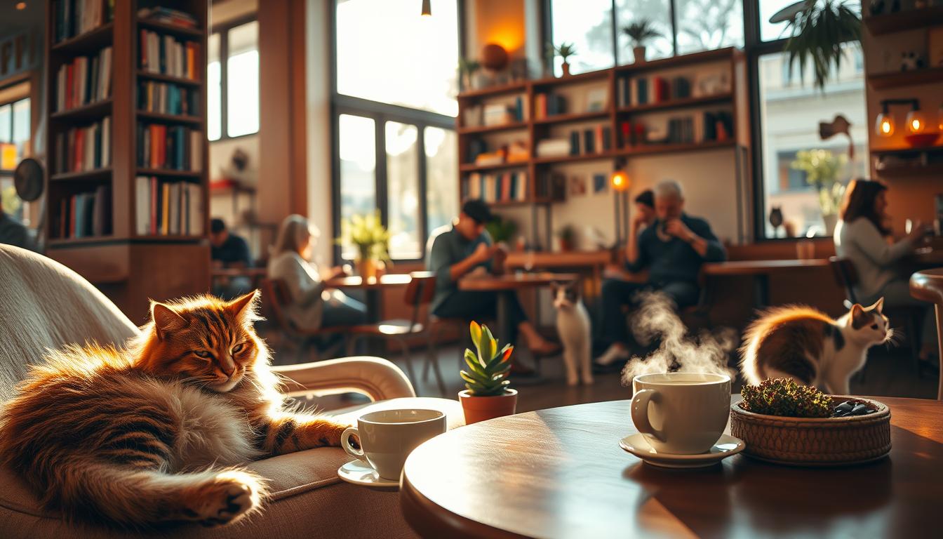 cafe with cat
