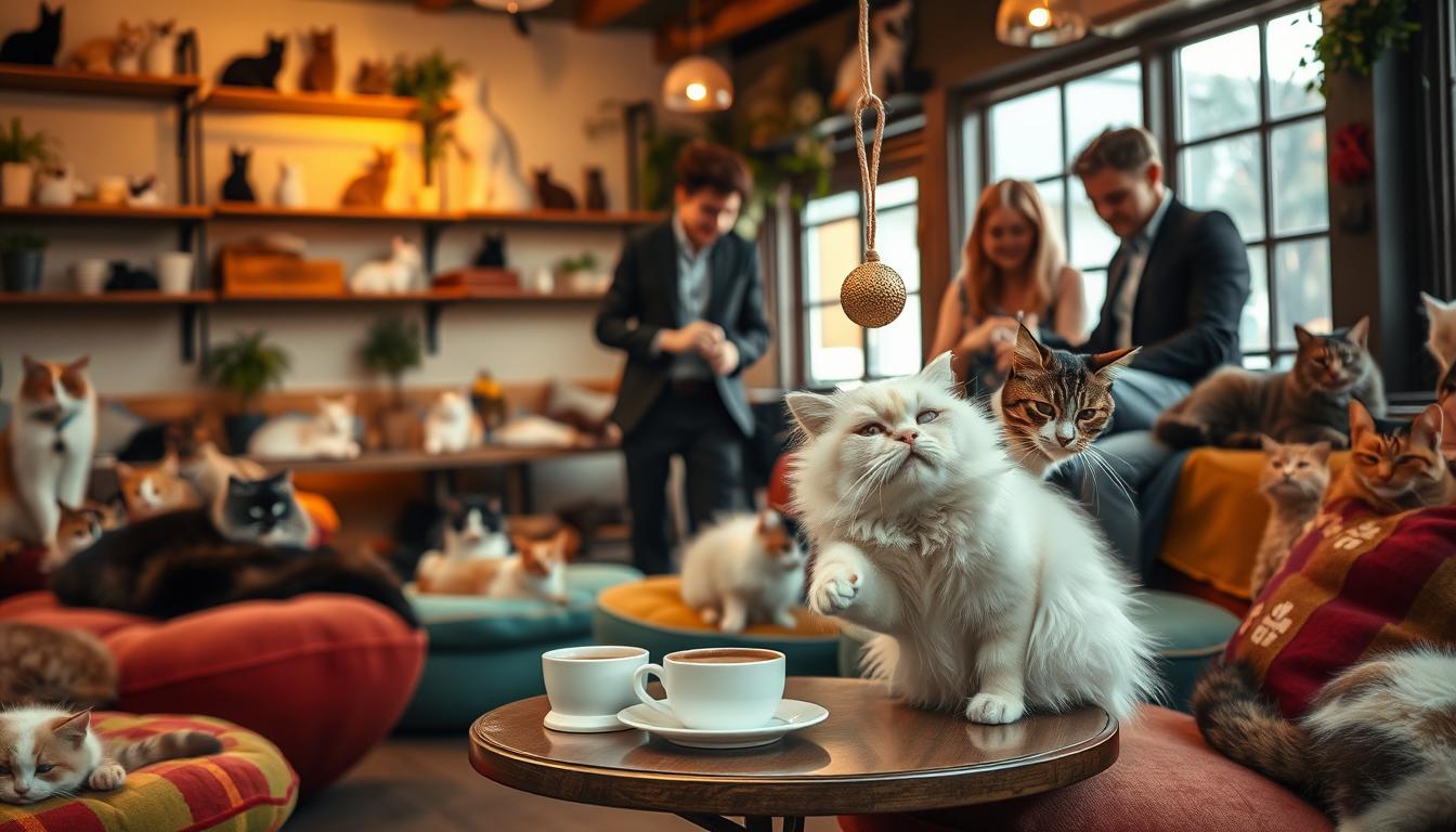 cafe with cat
