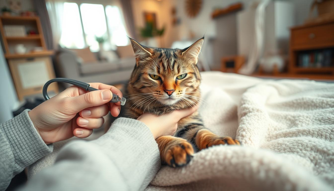 how to trim cat claws