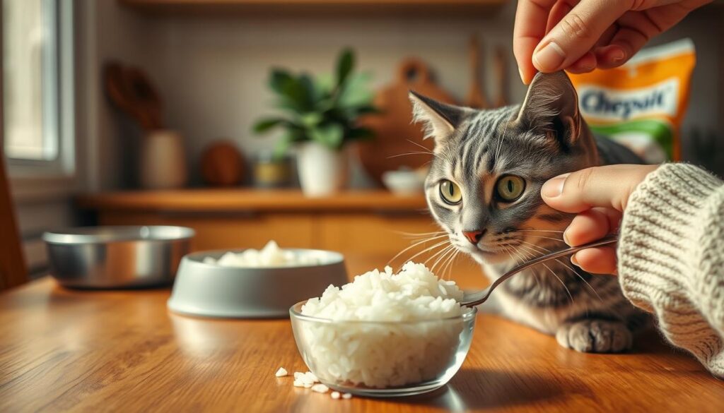introducing rice to cat's diet
