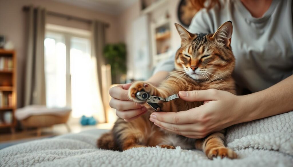 safe cat nail trimming